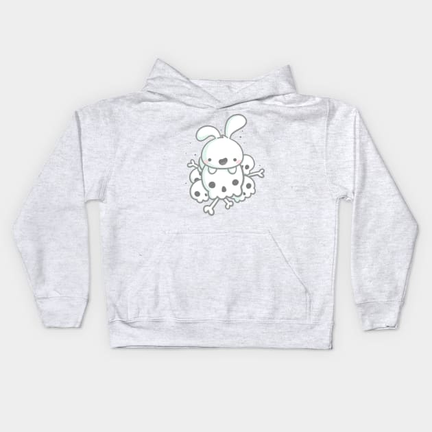 Creepy Bunny Kids Hoodie by perdita00